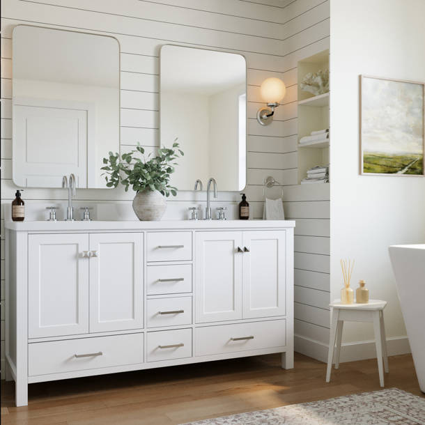 Etta Avenue™ Taya 59.2" Double Bathroom Vanity Base Only & Reviews